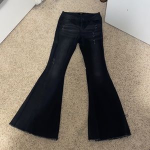 Women’s Black Super Flare Jeans